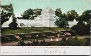 Conservatory Golden Gate Park San Francisco California Postcard C144