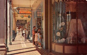 PANAMA Front Street Scene COLON Bazar Atlantico Stores 1961 Vintage Postcard
