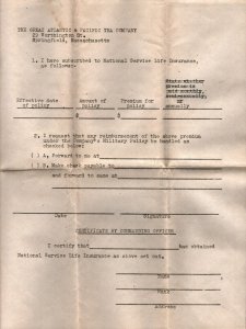 1942 WW2   Pacific Tea Co.   US Army  Camp Lee Virginia  Letter