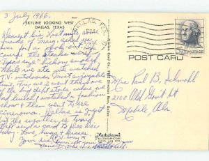 Pre-1980 PANORAMIC VIEW Dallas Texas TX hp4330