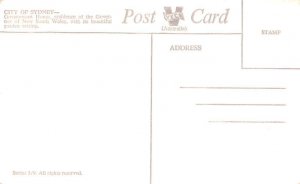Government House Sydney Australia Unused 