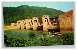 Vintage 1960's Postcard Kanawha Dam & Locks Charleston West Virginia