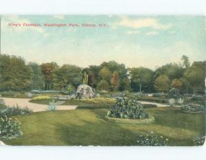 Unused Divided-Back PARK SCENE Albany New York NY c8324