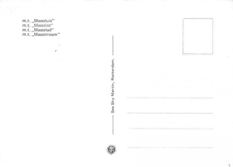 M T Maassluis Freighter Ship 