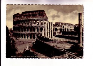 Amphitheatre of the Coliseum. Rome, Italy, Used 1950