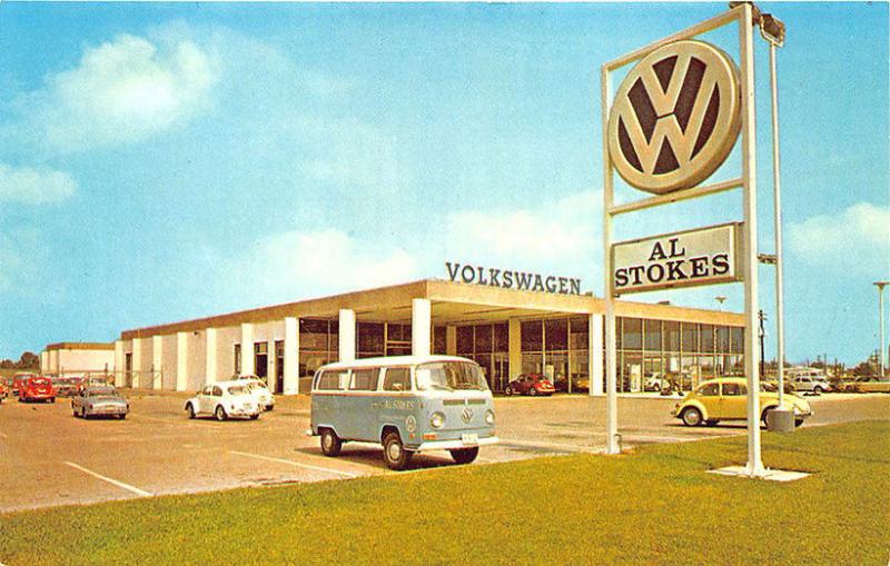 Houston TX Al Stokes Volkswagen VW Dealership Postcard