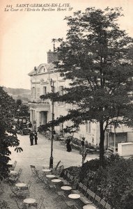 Vintage Postcard 1913 Saint Germain-En-Laye La Cour Et L'Etree Du Pavillon Henri