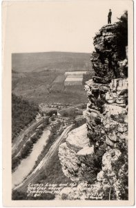 12958 Lover's Leap and the Narrows, Cumberland, Maryland RPPC 1937