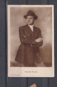 WERNER FUNCK,  GERMAN ACTOR & DIRECTOR, c1930 ppc., unused.