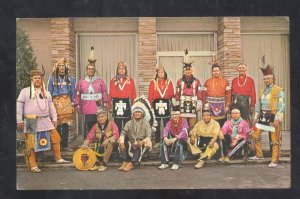 OOLOGAH OKLAHOMA INDIAN DEGREE TEAM A&M COLLEGE VINTAGE POSTCARD