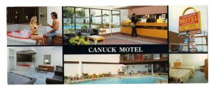 Canuck Motel, Niagara Falls, Ontario, Advertising Postcard