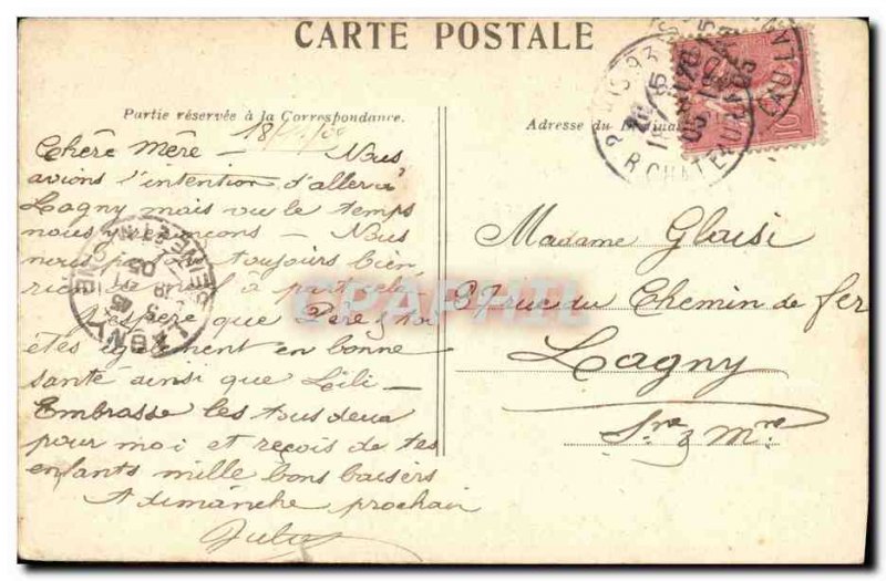 Old Postcard Paris Saint Eustache Church