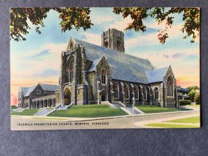 Idlewild Presbyterian Church Memphis TN Linen Postcard H1332083544