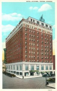 Vintage Postcard 1920's Hotel Jayhawk Topeka KS Kansas Pub. Lyman News