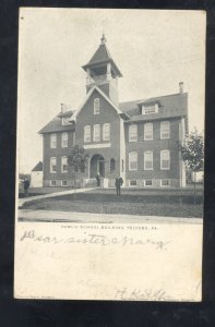 TELFORD PENNSYLVANIA PA. HIGH SCHOOL BUILDING 1907 VINTAGE POSTCARD