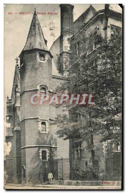 Postcard Old Lille Palais Rihour