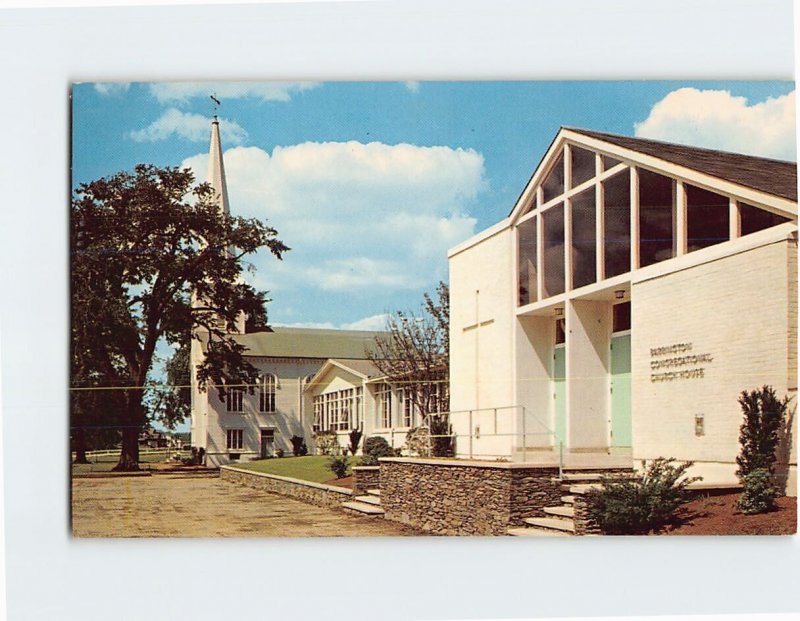 Postcard Barrington Congregational Church & Church House, County Road, RI