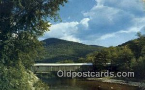 Old Scott, VT USA Covered Bridge Unused crease left top corner and corner wea...