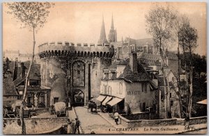 Chartres - La Porte Guillaume France Business District Castle Stores Postcard