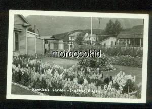 SKAGWAY AK RPPC 1945-50 HANNAH'S GARDEN RESIDENTIAL HOMES REAL PHOTO POSTCARD