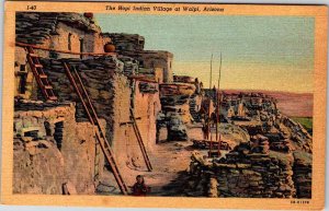 Postcard NATIVE INDIAN SCENE Walpi Arizona AZ AN8842