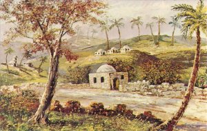 JUDAICA, Jewish Art Katz Artist, Tomb of Rachel, Jerusalem, Israel 1969 #76