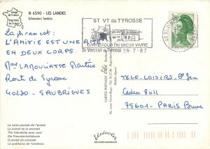 Ethnic Traditions Folklore Postcard Costume les landes