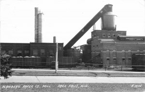 Postcard RPPC Wisconsin Park Falls Flambeau Paper Co Mill occupation 23-10260