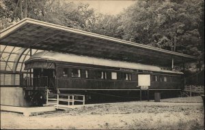 Blue Mt Lake New York NY Adirondack Museum 1890 Train Car Vintage Postcard