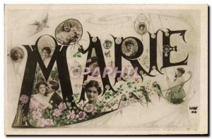 Old Postcard Marie Surname