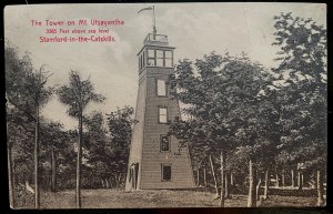 Vintage Postcard 1915 The Tower on Mt. Utsayantha, Stamford-in-the-Catskills, NY