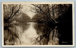 c1910's View Of Swannanoa River Asheville North Carolina NC RPPC Photo Postcard