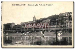 Postcard Old San Sebastin Balneario La Perla del Oceano