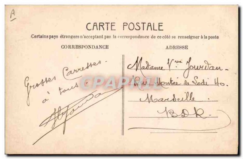 Old Postcard What the letters