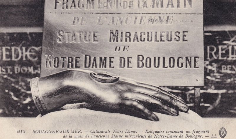 Statue Miraculeuse Notre Dame De Boulogne Old Postcard