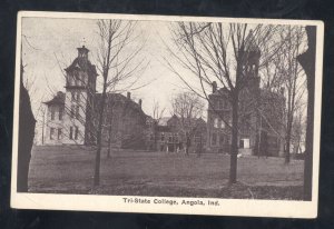 ANGOLA INDIANA TRI-STATE COLLEGE CAMPUS VINTAGE POSTCARD