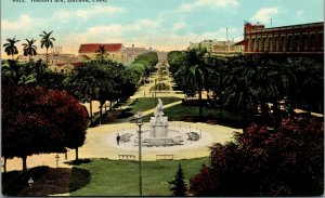 Vtg Havana Cuba Indian Park Parque de la India Monument 1910s Postcard