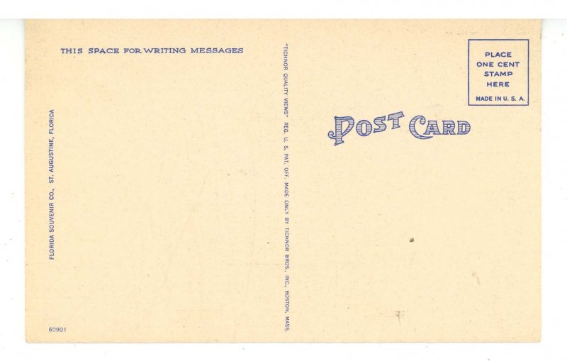 FL - St. Augustine. Chronological Table