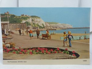 Vintage Postcard Boy and Girl Walking on the Promenade Dover 1970s Fashion