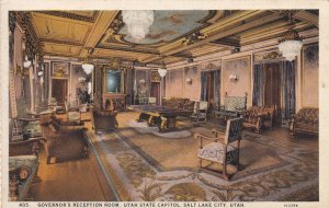SALT LAKE CITY, Utah, 1910-1920s; Governor's Reception Room, Utah State Capitol