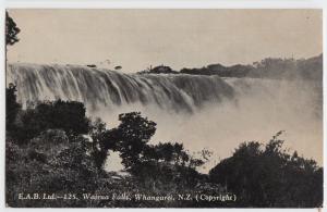 1945 WHANGAREI New Zealand NZ Postcard WAIRUA FALLS South Pacific Australia