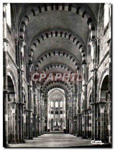 Modern Postcard Vezelay Abbey Church Of The Madeleine nave