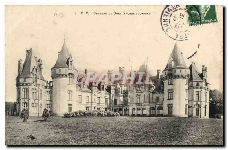 Old Postcard H V Chateau de Bort