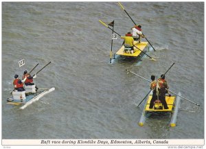 Raft Race , Klondike Days , Edmonton , Alberta ,  Canada , 50-70s