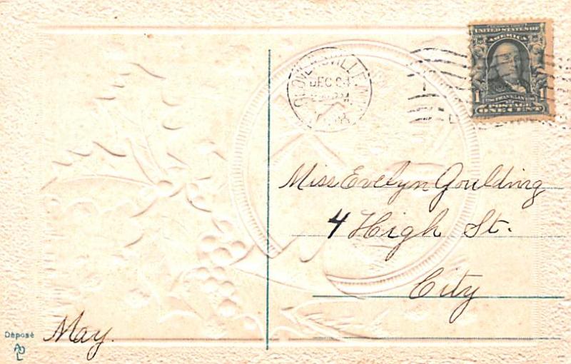 Christmas Postcard Old Vintage Antique Post Card