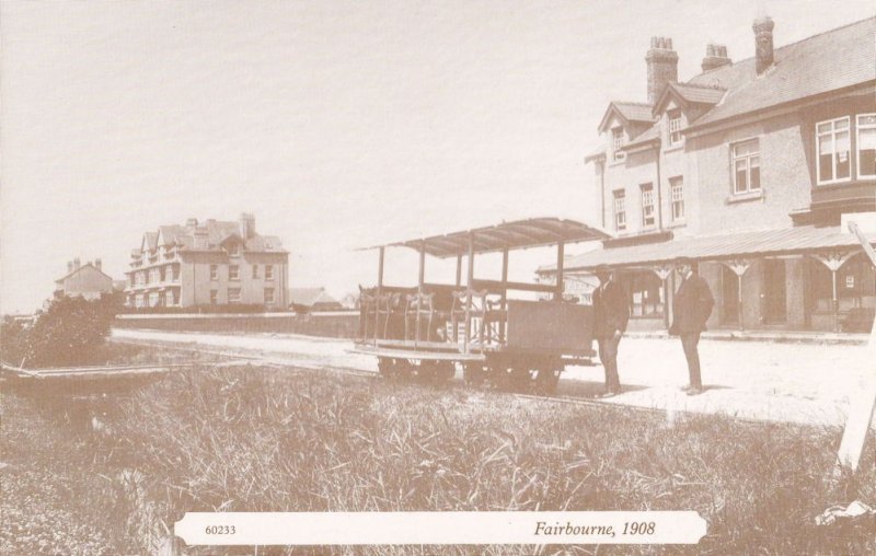 Fairbourne 1908 Tramway Transport Postcard