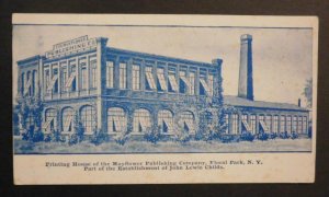 Mint USA Advertisement Postcard Printing House of Mayflower Publishing Company