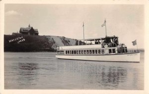 Waterton Lakes Canada International Steam Ship Real Photo Postcard JH230524