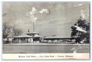 c1940's West Train Motel Cache Road Lawton Oklahoma OK Unposted Vintage Postcard