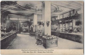 Maillard's Chocolates Bonbons New York City Candy Store 1908 Antique Postcard
